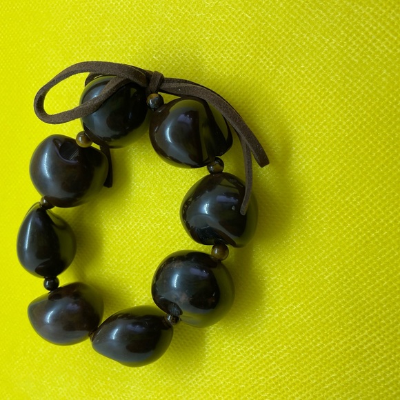 Hawaiian nut and tiger’s eye choker or bracelet. - Picture 2 of 2